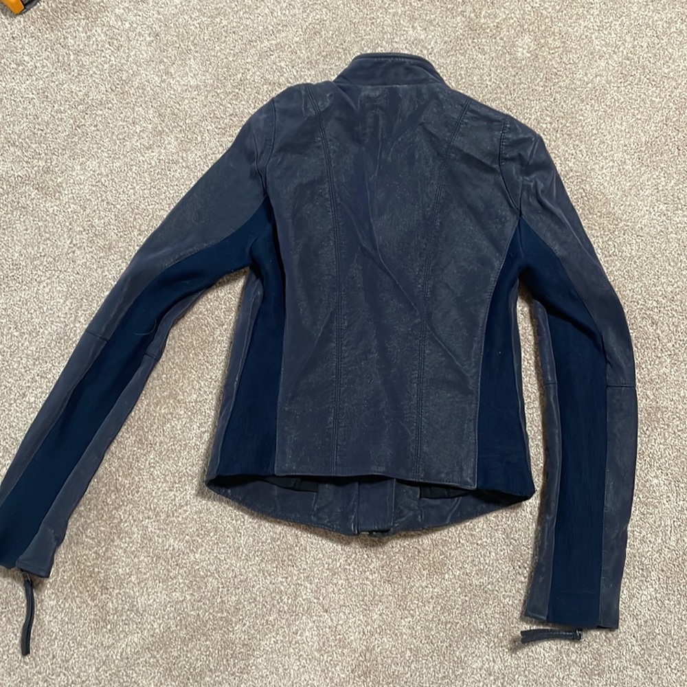 Nice Navy Leather Jacket! - image 4